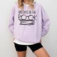 100 Days Of SCHOOKBook Nerd Book Lover Reading Librarian Boo Comfort Colors Sweatshirt Crimson 100 Days Of SCHOOKBook Nerd Book Lover Reading Librarian Boo Comfort Colors Sweatshirt Crimson