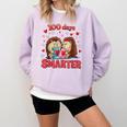 100 Days Smarter Shirt Cute Hedgehog Love Books School Tee Comfort Colors Sweatshirt Crimson