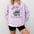 36th Birthday Women Book Lovers Chapter 36 Its My Birthday Comfort Colors Sweatshirt Crimson