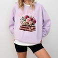 40th Birthday Chapter 40 Birthday Shirt Women Book Lover Comfort Colors Sweatshirt Crimson