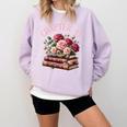 43rd Birthday Chapter 43 Birthday Shirt Women Book Lover Comfort Colors Sweatshirt Crimson