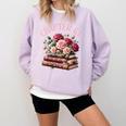 63rd Birthday Chapter 63 Birthday Shirt Women Book Lover Premium Comfort Colors Sweatshirt Crimson