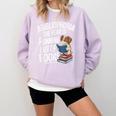 Abibliophobia Dog Book Lover Library Comfort Colors Sweatshirt Crimson Abibliophobia Dog Book Lover Library Comfort Colors Sweatshirt Crimson