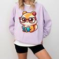 Adorable Book Lover Chipmunk With Reading Glasses Cute Premium Comfort Colors Sweatshirt Crimson Adorable Book Lover Chipmunk With Reading Glasses Cute Premium Comfort Colors Sweatshirt Crimson