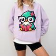 Adorable Book Lover Humming Bird With Reading Glasses Cute Comfort Colors Sweatshirt Crimson Adorable Book Lover Humming Bird With Reading Glasses Cute Comfort Colors Sweatshirt Crimson