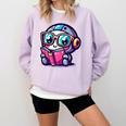 Adorable Book Lover Robot With Reading Glasses Cute Comfort Colors Sweatshirt Crimson Adorable Book Lover Robot With Reading Glasses Cute Comfort Colors Sweatshirt Crimson