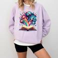 Astronomy Space Lover Books Bookworm Comfort Colors Sweatshirt Crimson