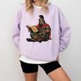 Attila The Hun Reading A Book Comfort Colors Sweatshirt Crimson Attila The Hun Reading A Book Comfort Colors Sweatshirt Crimson