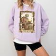 The Aunt Tarot Card Women Skeleton Aunty Book Lover Comfort Colors Sweatshirt Crimson The Aunt Tarot Card Women Skeleton Aunty Book Lover Comfort Colors Sweatshirt Crimson