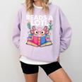 Axolotl Books Readsalotl Reading Bookworm Boys Girls Comfort Colors Sweatshirt Crimson Axolotl Books Readsalotl Reading Bookworm Boys Girls Comfort Colors Sweatshirt Crimson