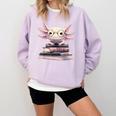 Axolotl Books Readsalotl Reading Bookworm Kawaii Axolotl Comfort Colors Sweatshirt Crimson Axolotl Books Readsalotl Reading Bookworm Kawaii Axolotl Comfort Colors Sweatshirt Crimson