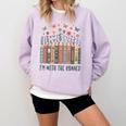 Im With The Banned Book Readers Librarian Read Banned Books Comfort Colors Sweatshirt Crimson
