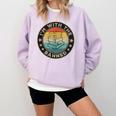 Im With The Banned Book Readers Retro Librarians Teachers Comfort Colors Sweatshirt Crimson