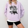 Barely Tolerable Shirt Floral Book Lover Quote Bookish Comfort Colors Sweatshirt Crimson