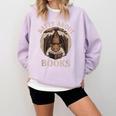 Batty About Books Reading Book Lover Men Women Distressed Comfort Colors Sweatshirt Crimson