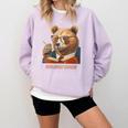 Bear Reading Book Glasses Library Zoo Teacher School Animal Comfort Colors Sweatshirt Crimson Bear Reading Book Glasses Library Zoo Teacher School Animal Comfort Colors Sweatshirt Crimson