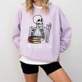 Never Better Skeleton Read Reading Book Librarian Men Women Comfort Colors Sweatshirt Crimson Never Better Skeleton Read Reading Book Librarian Men Women Comfort Colors Sweatshirt Crimson