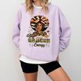 Big Cancer Energy Woman Camo Zodiac Book Teacher Comfort Colors Sweatshirt Crimson