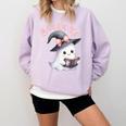 Boo Ghost Books Coquette Bow Halloween Women School Teacher Comfort Colors Sweatshirt Crimson Boo Ghost Books Coquette Bow Halloween Women School Teacher Comfort Colors Sweatshirt Crimson