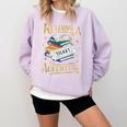 Book Adventure Library Student Teacher Book Comfort Colors Sweatshirt Crimson