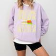The Book Is Always Better Thriller Comfort Colors Sweatshirt Crimson