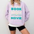 The Book Was Better Than The Movie Literary Library Bookworm Premium Tri-Blend Comfort Colors Sweatshirt Crimson The Book Was Better Than The Movie Literary Library Bookworm Premium Tri-Blend Comfort Colors Sweatshirt Crimson