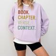 Book Chapter Verse Christian Bible Reformed Theology Comfort Colors Sweatshirt Crimson Book Chapter Verse Christian Bible Reformed Theology Comfort Colors Sweatshirt Crimson
