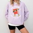 This Is My Book Character Costume- Dabbing Book Kids Comfort Colors Sweatshirt Crimson