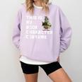 This Is My Book Character Costume Reading For Him & Her Cool Comfort Colors Sweatshirt Crimson