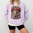 My Book Club Reads Between The Wines Book Club Reading Comfort Colors Sweatshirt Crimson