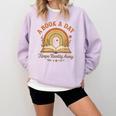 A Book A Day Keeps Reality Away Reading Comfort Colors Sweatshirt Crimson