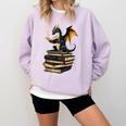 Book Dragon Comfort Colors Sweatshirt Crimson Book Dragon Comfort Colors Sweatshirt Crimson