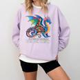 Be a Book Dragon Reading Comfort Colors Sweatshirt Crimson