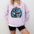 Book Dragon Reading Lover Comfort Colors Sweatshirt Crimson