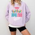 Book Fair Queen Comfort Colors Sweatshirt Crimson
