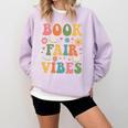 Book Fair Vibes Groovy Retro School Reading Nostalgic Comfort Colors Sweatshirt Crimson Book Fair Vibes Groovy Retro School Reading Nostalgic Comfort Colors Sweatshirt Crimson