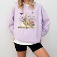 Book Flowers And Butterfly Beautiful Reading Reader Graphic Comfort Colors Sweatshirt Crimson Book Flowers And Butterfly Beautiful Reading Reader Graphic Comfort Colors Sweatshirt Crimson