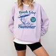 Book Girl Summer Bookish Beach Comfort Colors Sweatshirt Crimson Book Girl Summer Bookish Beach Comfort Colors Sweatshirt Crimson