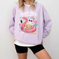 Book Girl Summer Skeleton Reading Books Lovers Beach Comfort Colors Sweatshirt Crimson