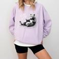 Book Lover Bear Cozy Reading Bear Graphic Bear Books Comfort Colors Sweatshirt Crimson