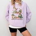 Book Lover Bookish Bookworm Reading Is My Otter-Obsession Comfort Colors Sweatshirt Crimson