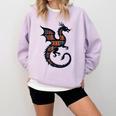 Book Lover Bookworm Reading Books Dragon Comfort Colors Sweatshirt Crimson