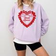 Book Lover Comfort Colors Sweatshirt Crimson