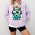 Book Lover Frankenstein's Monster With Reading Glasses Comfort Colors Sweatshirt Crimson Book Lover Frankenstein's Monster With Reading Glasses Comfort Colors Sweatshirt Crimson