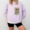 Book Lovers Books Cats Life Is Sweet Cat Lover Comfort Colors Sweatshirt Crimson