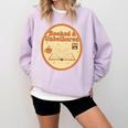 Booked & Unbothered Book Lover Tee Comfort Colors Sweatshirt Crimson