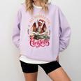 All Booked For Christmas Dragon Comfort Colors Sweatshirt Crimson