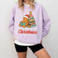 All Booked For Christmas Gingerbread Christmas Tree Book Kid Comfort Colors Sweatshirt Crimson All Booked For Christmas Gingerbread Christmas Tree Book Kid Comfort Colors Sweatshirt Crimson