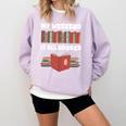 My Weekend Is All Booked Cute Book Reader Teacher Comfort Colors Sweatshirt Crimson