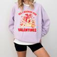 Booked For Valentine Books Lover Bookworm Librarian Teacher Comfort Colors Sweatshirt Crimson